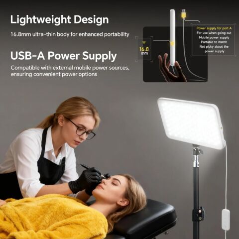 Photoolex MilkGlow Pro Soft Panel LED Video ve Fotoğraf Işığı - LS-103PL-02