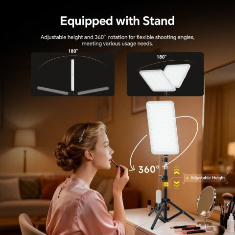 Photoolex MilkGlow Pro Soft Panel LED Video ve Fotoğraf Işığı - LS-103PL-02