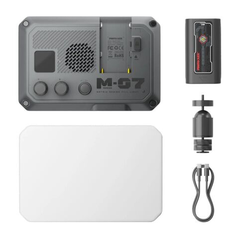 Photoolex Matrix 7 RGB 7 İnç 36W Profesyonel Video Fotoğraf ve Canlı Yayın LED Panel Işık - LS-174-01