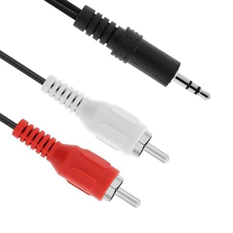 3,5mm Stereo to 2RCA Ses Kablosu 5mt