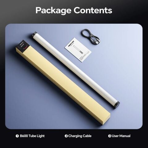Photoolex B600 60 cm 18.5W APP Kontrollü RGB Tube LED Işık - LS-157-PL