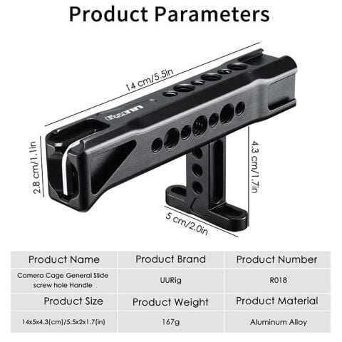UURig R018 Aksesuar Bağlantılı Kamera Üst Kol