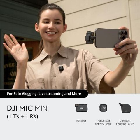 DJI Mic Mini Kablosuz Yaka Mikrofonu (1TX+1RX)