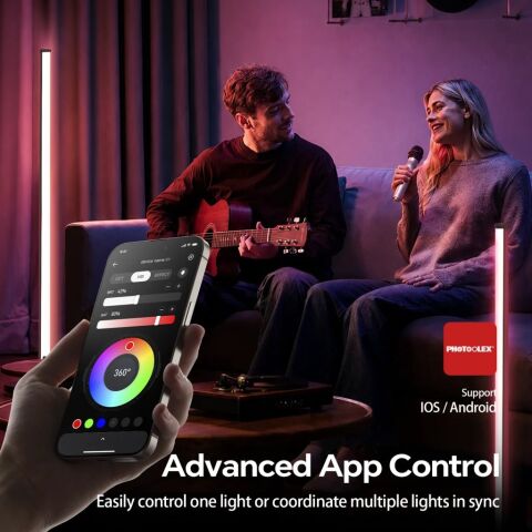 Photoolex B1200 120 cm 38W APP Kontrollü RGB Tube LED Işık - LS-158PL-01