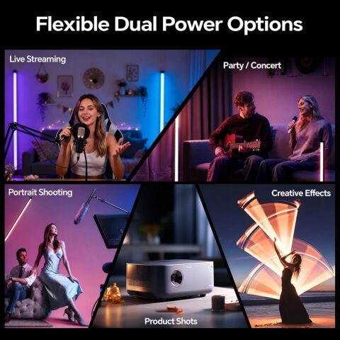 Photoolex B1200 120 cm 38W APP Kontrollü RGB Tube LED Işık - LS-158PL-01