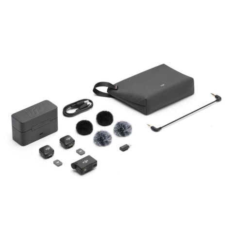 DJI Mic Mini 2 Kişilik Kablosuz Yaka Mikrofonu (2TX+1RX+CC)