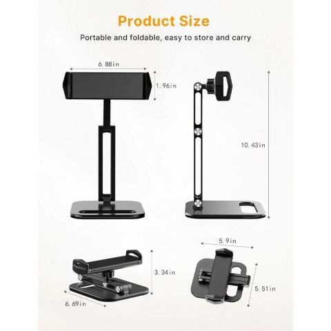 VIJIM P001 360° Döner Telefon Tablet IPad Stand Tutucu