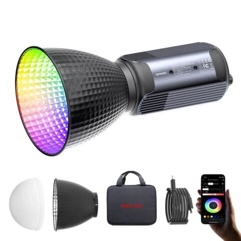 Photoolex Q40C 40W APP Kontrollü RGB Taşınabilir COB Video Işığı - LS-199PL