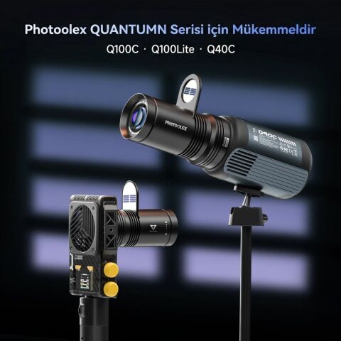 Photoolex Quantum Zoom Gobo Projektör III Işık Efekti Aparatı - PH-314-PL