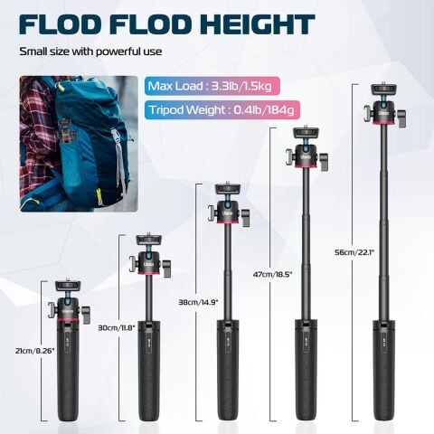 Ulanzi MT-73 Mini Selfie 55cm Tripod T048GBB1
