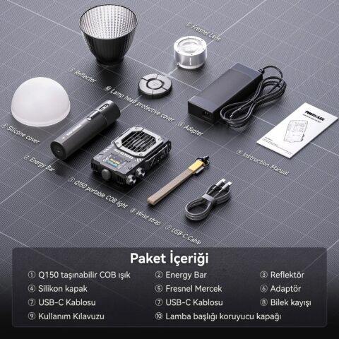 Photoolex Quantum Q150 150W Bi-Color COB LED Işık - LS-164PL-01