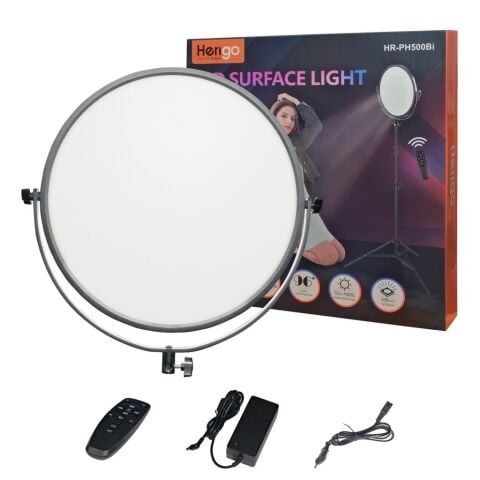 Herigo HR-PH500Bi 50cm 80W 3200K-5600K Bicolor LED Video Fotoğraf Işığı