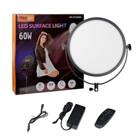 Herigo HR-PH360Bi 40cm 60W 2700K-6500K Bicolor LED Video Fotoğraf Işığı