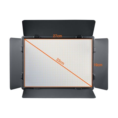 Herigo HR-LED1120 11'' 50W LED Panel Işık LED 2700K-6500K CRI 96+ Barndoor Dolgu Işığı