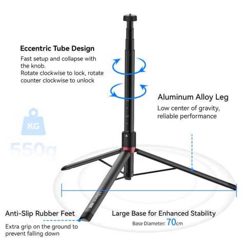Ulanzi AT-01 155cm Portatif Tripod T052