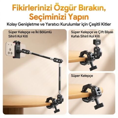 Ulanzi CO78 Super Clamp Magic Arm Dual Ball Head Kit - C084