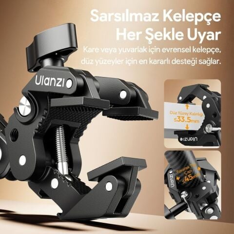 Ulanzi CO78 Super Clamp Magic Arm Dual Ball Head Kit - C084