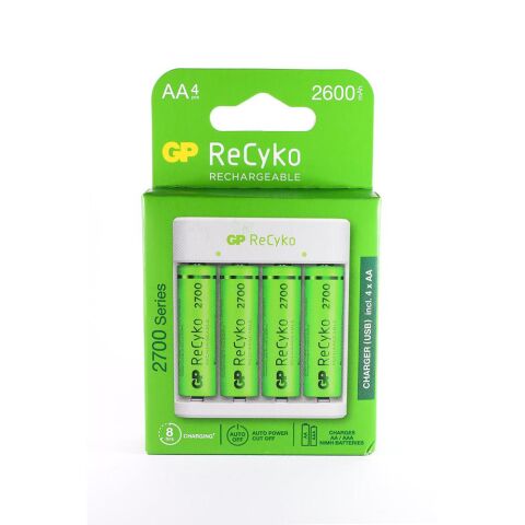 Gp Recyko Şarj Cihazı ve 4x2700 Mah AA Pil