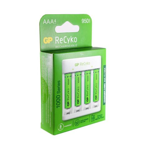 Gp Recyko Şarj Cihazı ve 4x1000 Mah AAA Pil