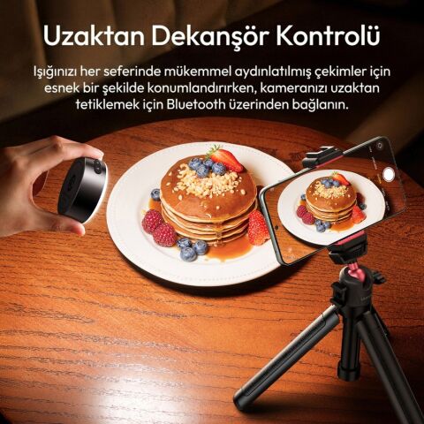 Ulanzi MFL01 2’si 1 Arada Bluetooth Manyetik Telefon Flaş ve Vlog Işığı - L151