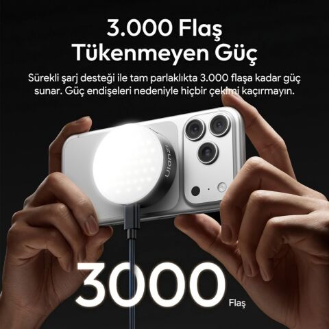 Ulanzi MFL01 2’si 1 Arada Bluetooth Manyetik Telefon Flaş ve Vlog Işığı - L151
