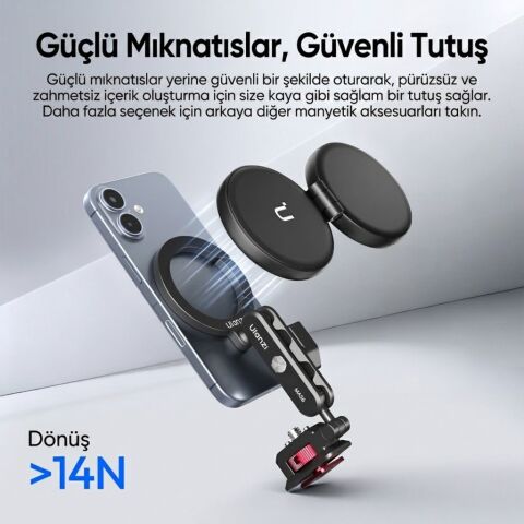 Ulanzi MA56 4 in 1 MagLock Manyetik Telefon Tutucu Tripod Aparatı - S028