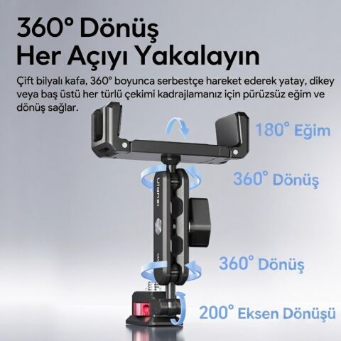 Ulanzi MA56 4 in 1 Metal Telefon Tutucu Tripod Aparatı - S042