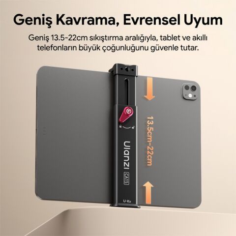 Ulanzi CA15 OneLock Tablet Tutucu Tripod Aparatı - C072