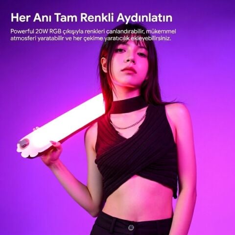 Ulanzi UA20C 20W RGB Şişirilebilir Manyetik LED Tüp Işık - L234