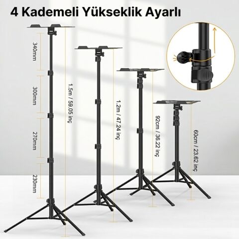 Ulanzi VIJIM LT-01 Çok Amaçlı Projektör Laptop ve Tablet Standı - 2683