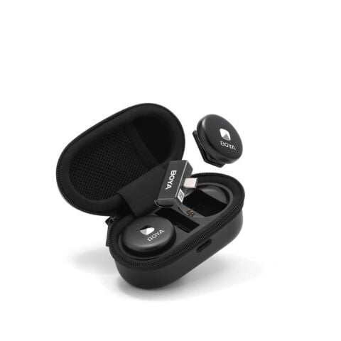 BOYA Omic-D Wireless İkili Yaka Mikrofonu Lightning (Siyah)