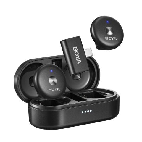 BOYA Omic-U Wireless İkili Yaka Mikrofonu Type-C (Siyah)