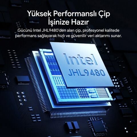 Ulanzi DT580 80Gbps USB4 M.2 NVMe SSD Enclosure Harici SSD Kutusu - I006