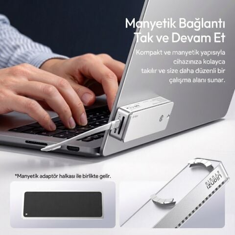 Ulanzi DT580 80Gbps USB4 M.2 NVMe SSD Enclosure Harici SSD Kutusu - I006