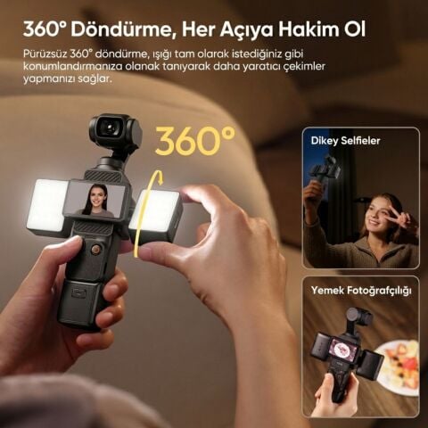 Ulanzi LM06 Çift Manyetik Mini LED Dolgu Işığı Pocket 3/4 Uyumlu - L311