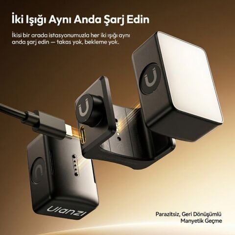 Ulanzi LM06 Çift Manyetik Mini LED Dolgu Işığı Pocket 3/4 Uyumlu - L311