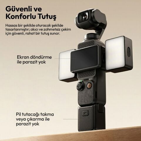 Ulanzi LM06 Çift Manyetik Mini LED Dolgu Işığı Pocket 3/4 Uyumlu - L311