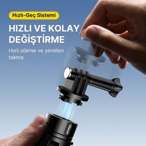 Ulanzi MT-74 Go-Quick II 52 cm Manyetik Aksiyon Kamera Tripodu Uzatma Çubuğu - T045GBB1