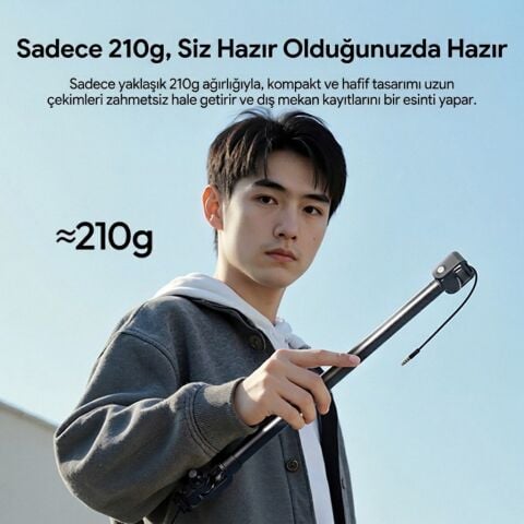 Ulanzi ZJ08 Cold Shoe Mikrofon Uzatma Kolu Ayarlanabilir Boom Arm - S008
