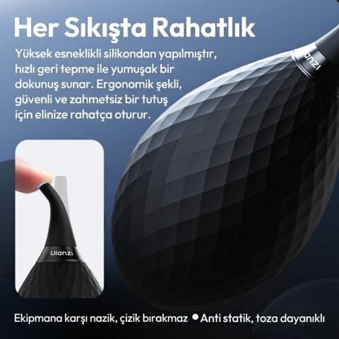Ulanzi CO73 Entegre Silikon Lens Temizleme Hava Pompası - C063