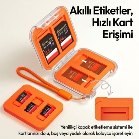 Ulanzi CC01 Mini SD TF CFexpress Hafıza Kartı Saklama Kutusu - C055