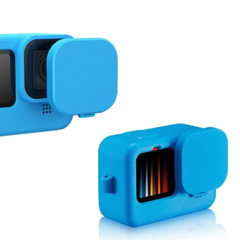 Sanger GO212A Gopro Hero 9 Silikon Kılıf Mavi