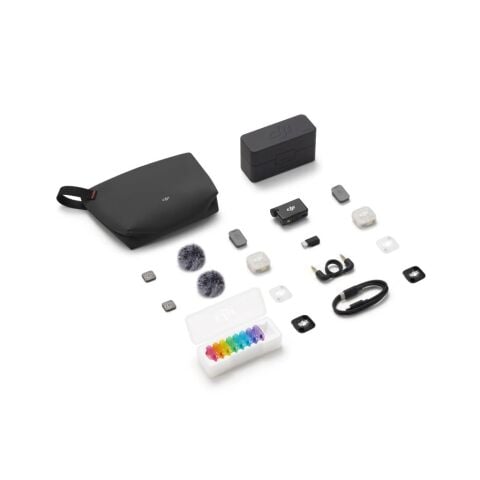 DJI Mic Mini 2S İkili Kablosuz Yaka Mikrofon Seti (2 TX + 1 RX + Şarj Kutusu)