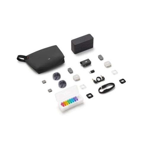 DJI Mic Mini 2S İkili Kablosuz Yaka Mikrofon Seti (2 TX + 1 RX + Şarj Kutusu)