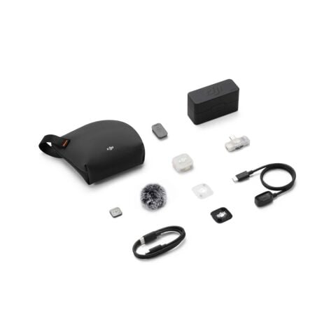 DJI Mic Mini 2S Kablosuz Yaka Mikrofon Seti (1 TX + 1 Mobile RX + Şarj Kutusu)