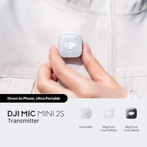 DJI Mic Mini 2S Transmitter Kablosuz Yaka Mikrofonu (TX Verici)
