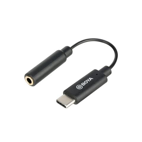 Boya BY-K9 3.5mm TRRS / USB Type-C Mikrofon Adaptörü
