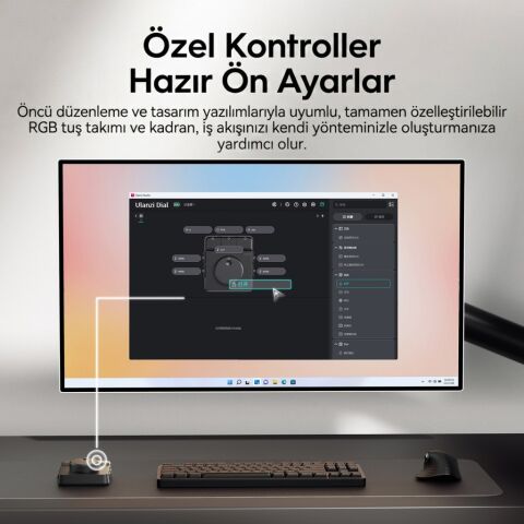 Ulanzi D100H Dial Video Editing Controller Düzenleme Kontrolcüsü - I003