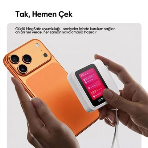 Ulanzi VM02 Kablosuz Manyetik Selfie Monitörü Kırmızı - I007