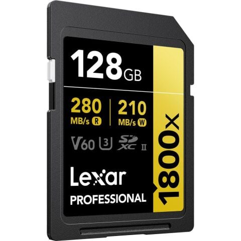 Lexar Professional 128GB 1800X 280 MB/s 4K V60 SDXC Hafıza Kartı